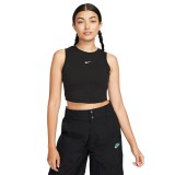 Γυναικεία Αμάνικη Μπλούζα Μαύρη - Nike Sportswear Chill Knit Εικόνα 