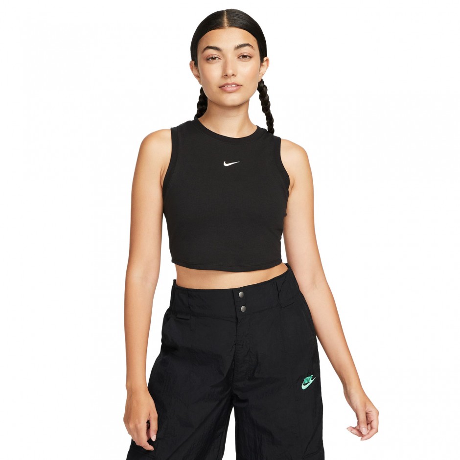 Γυναικεία Αμάνικη Μπλούζα Μαύρη - Nike Sportswear Chill Knit