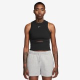 Γυναικεία Αμάνικη Μπλούζα Μαύρη - Nike Sportswear Chill Knit Εικόνα 