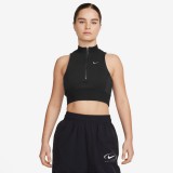 Γυναικεία Αμάνικη Μπλούζα Μαύρη - Nike Sportswear Chill Terry Εικόνα 