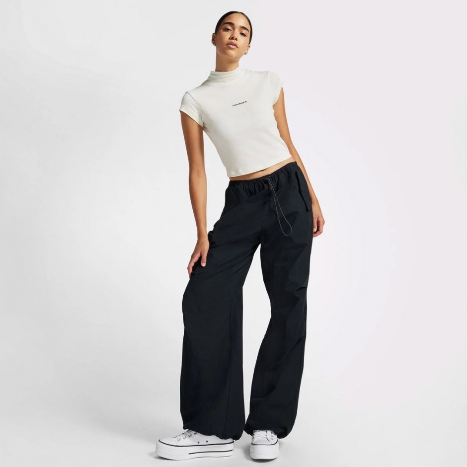 Converse Wordmark Εκρού - Γυναικείο T-Shirt