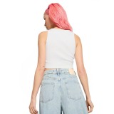 Γυναικείο T-Shirt Λευκό - Puma Classics Ribbed Crop Top Εικόνα 0