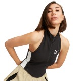 PUMA T7 HALF-ZIP MOCK NECK TEE Μαύρο Εικόνα 