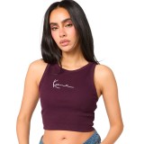 Γυναικεία Αμάνικη Μπλούζα Μπορντό - Karl Kani Small Signature Essential Εικόνα 
