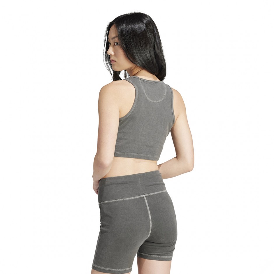 Γυναικεία Αμάνικη Μπλούζα Γκρι - adidas Originals Essentials+ Crop Tank