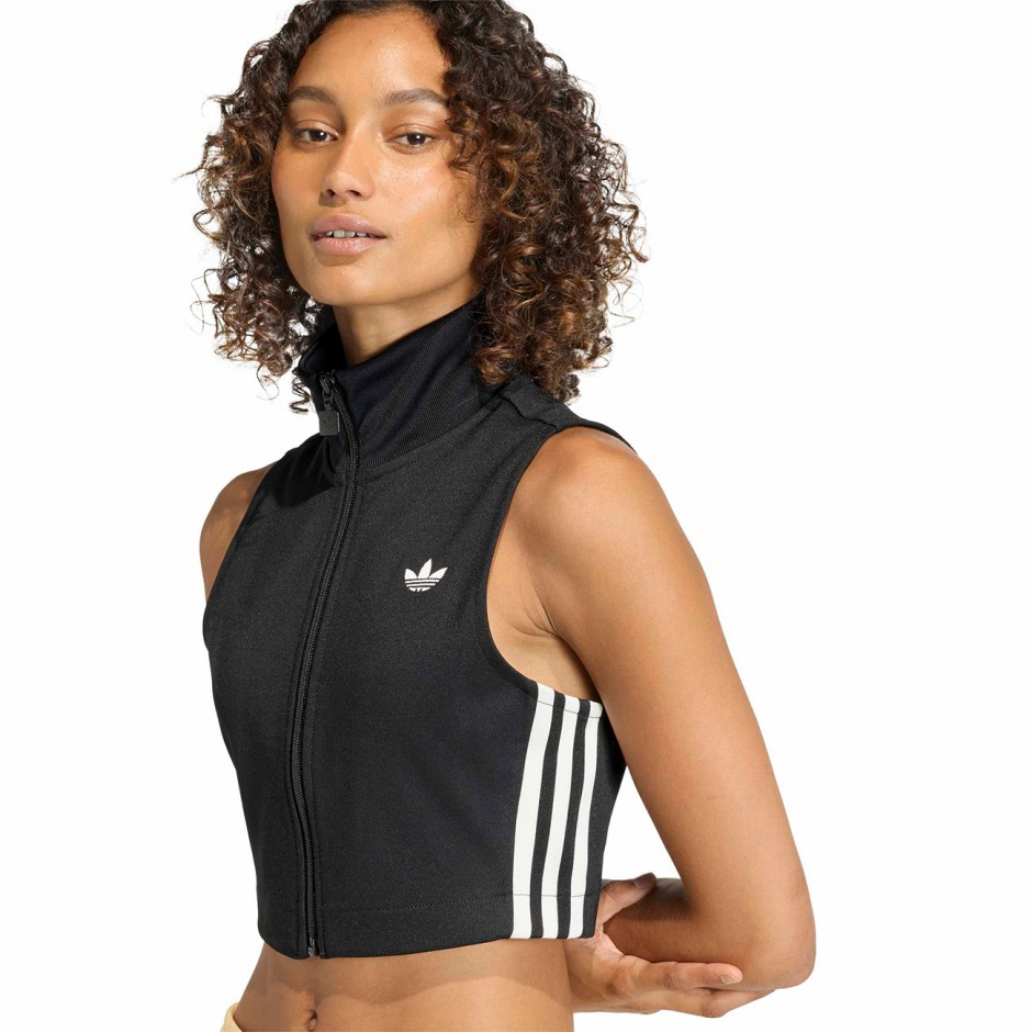 Γυναικείο Crop Top Μαύρο - adidas Originals Classic 