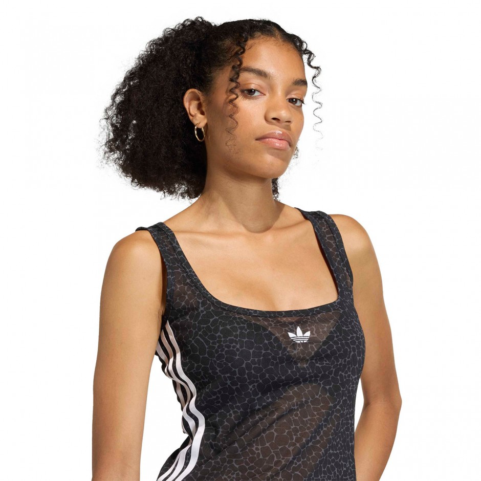 Γυναικεία Αμάνικη Μπλούζα Μαύρη - adidas Originals AOP 