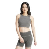 Γυναικεία Αμάνικη Μπλούζα Γκρι - adidas Originals Essentials+ Crop Tank Εικόνα 
