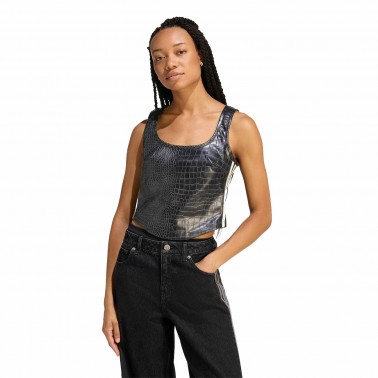 Γυναικείος Κορσές Μαύρος - adidas Originals Pleather 