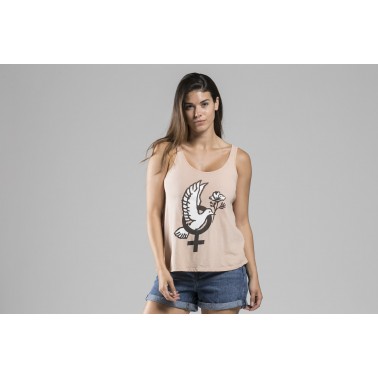 OBEY PEACE DOVE DRIFTER TANK 267241425-NUD Pink