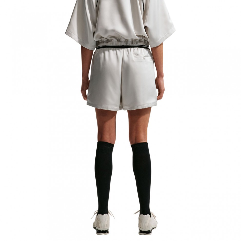 NIKE SPORTSWEAR LOOSE MID-RISE SATIN SHORTS IH1328-072 Ecru