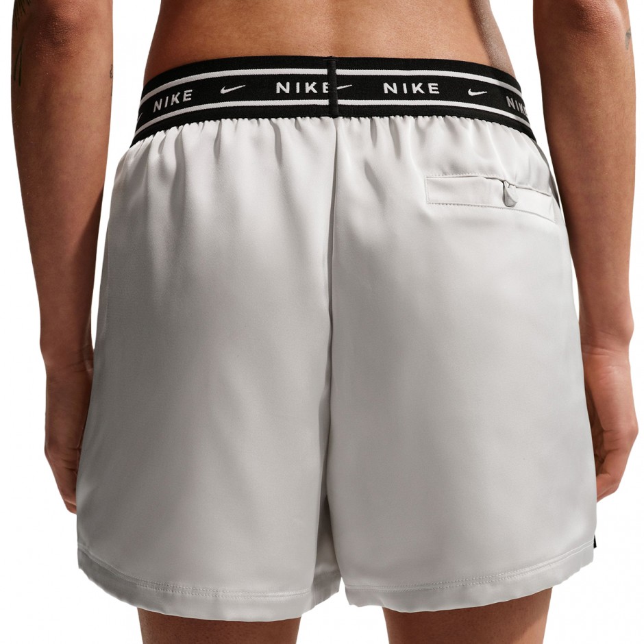 NIKE SPORTSWEAR LOOSE MID-RISE SATIN SHORTS IH1328-072 Ecru