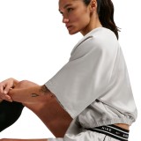 NIKE SPORTSWEAR LOOSE MID-RISE SATIN SHORTS IH1328-072 Ecru Image 3