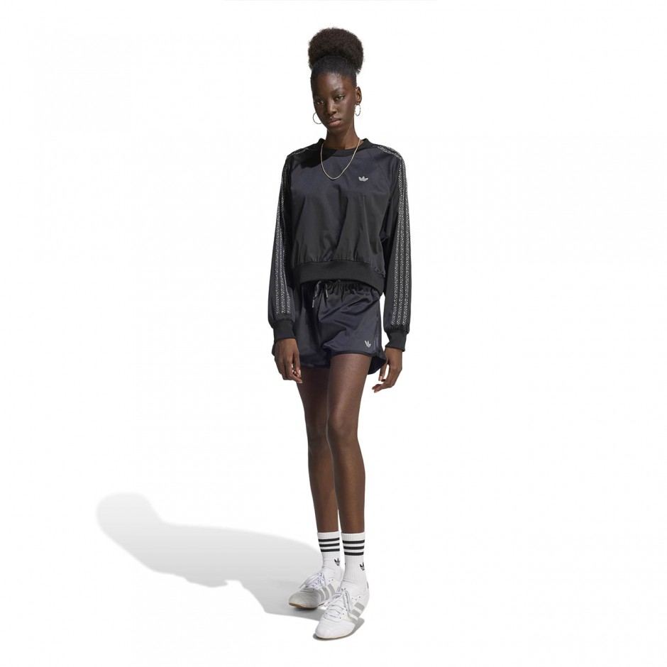 Women's Shorts Black - adidas Originals Pearl Jacquard Sprinter