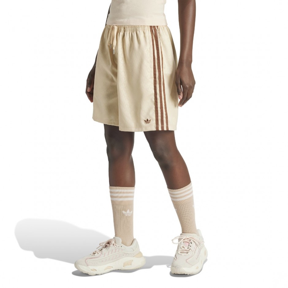 Γυναικείο Σορτς Μπεζ - adidas Originals Fashion Monogram Satin