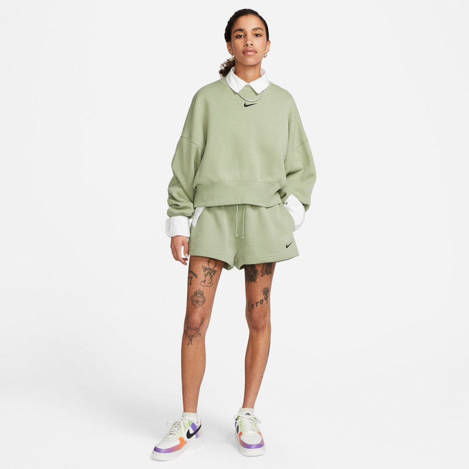 Γυναικείο Σορτς Λαδί - Nike Sportswear Phoenix Fleece