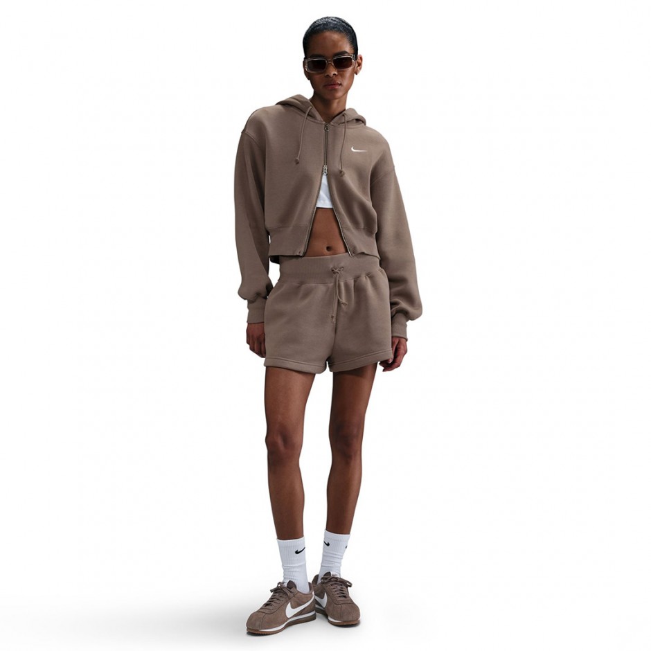 Γυναικείο Σορτς Μπεζ - Nike Sportswear Phoenix Fleece