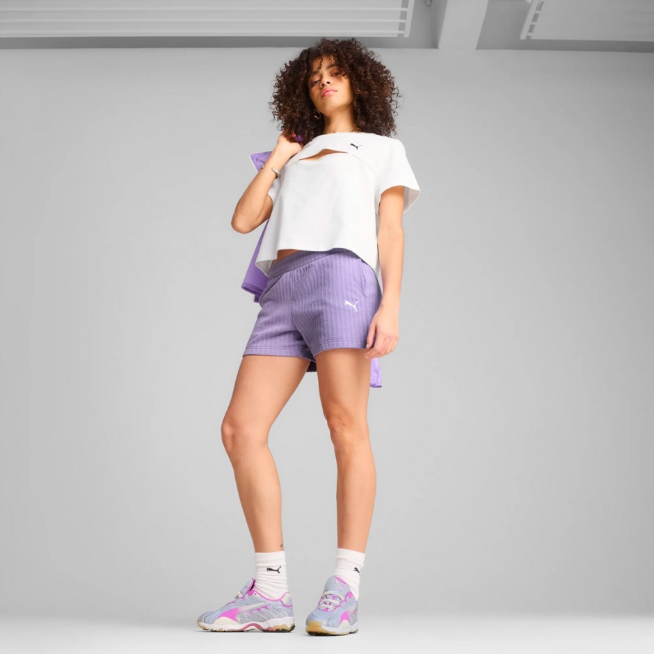 PUMA WARDROBE ESS SHORTS 3 POINTELLE 629764-29 Purple