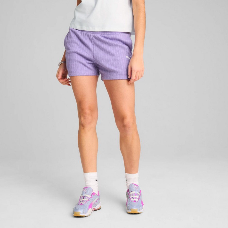 PUMA WARDROBE ESS SHORTS 3 POINTELLE 629764-29 Purple