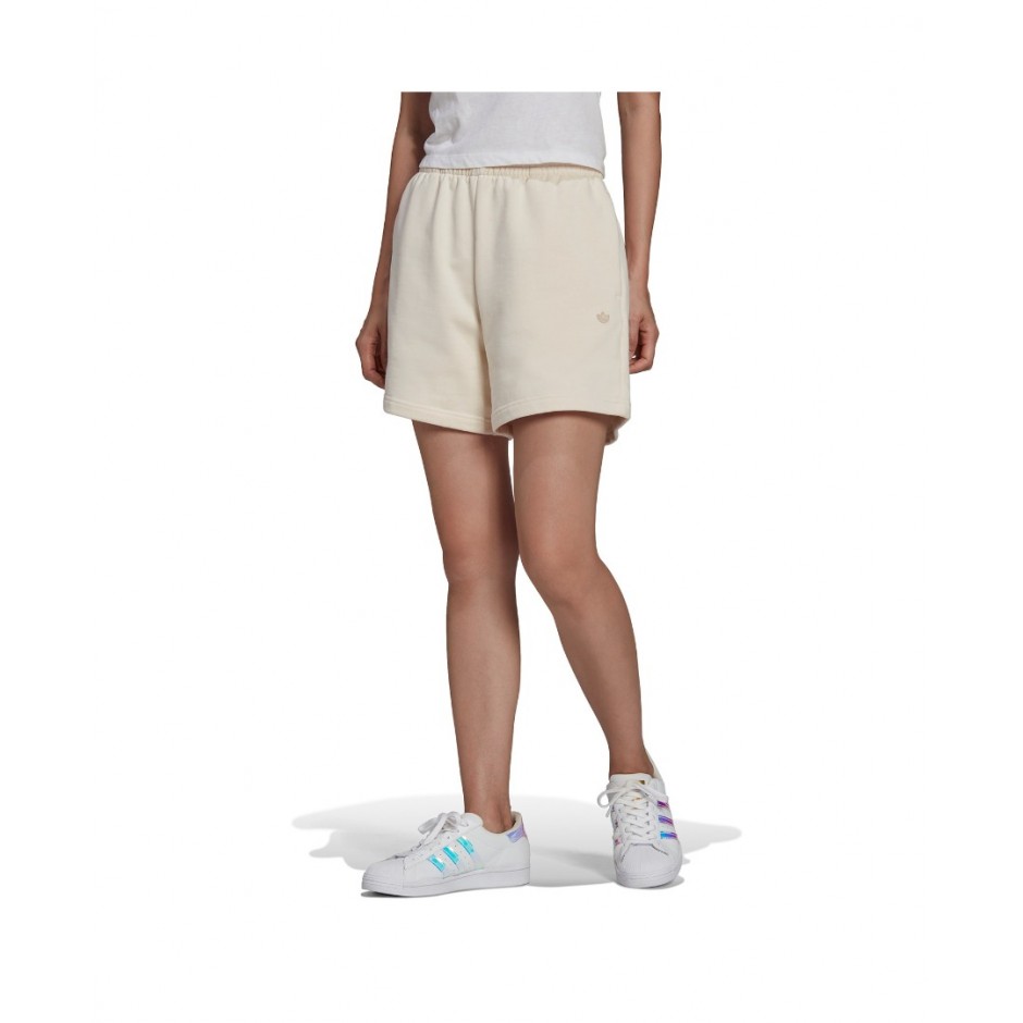 adidas Originals ADICOLOR FRENCH TERRY NO-DYE SHORTS HE0372 Ecru
