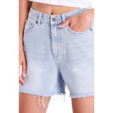 Women's Denim Shorts Blue - Karl Kani OG Essential Slit  Image 1