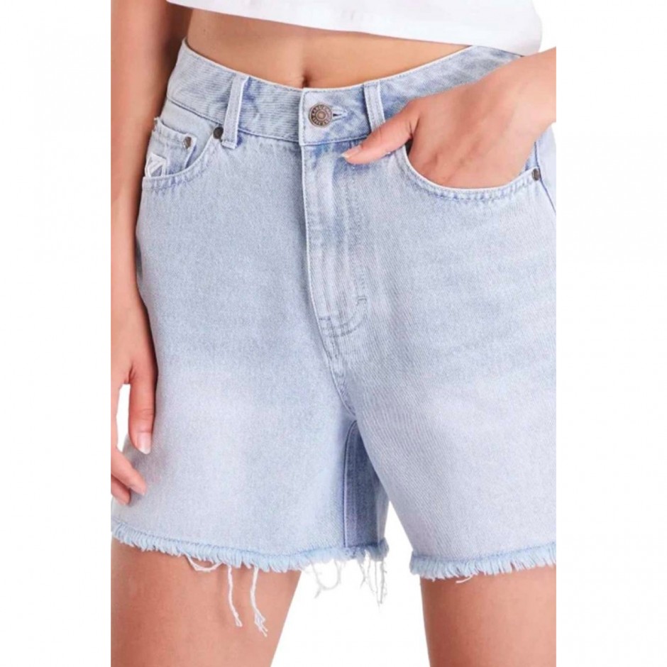 Women's Denim Shorts Blue - Karl Kani OG Essential Slit 