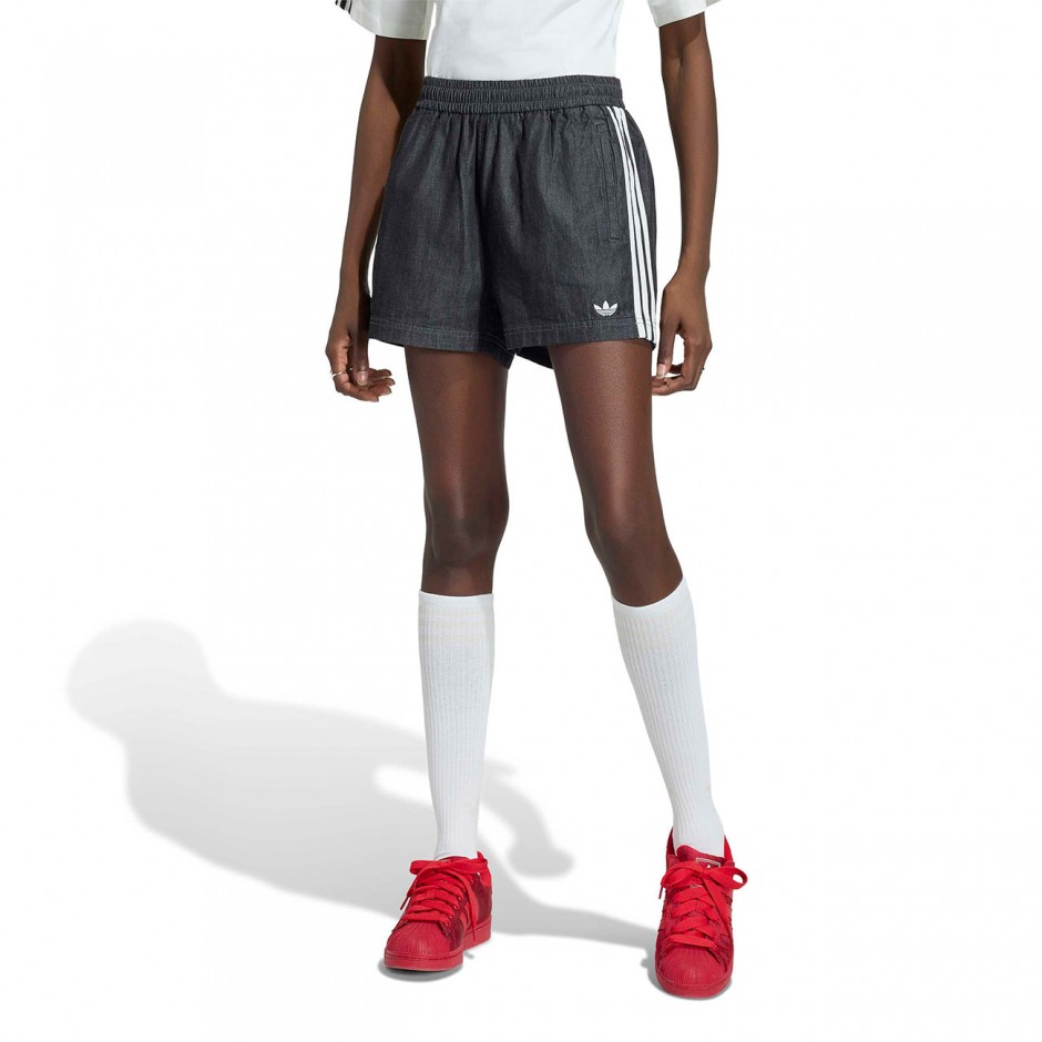 Γυναικείο Τζιν Σορτς Μαύρο - adidas Originals Summer Glow Denim