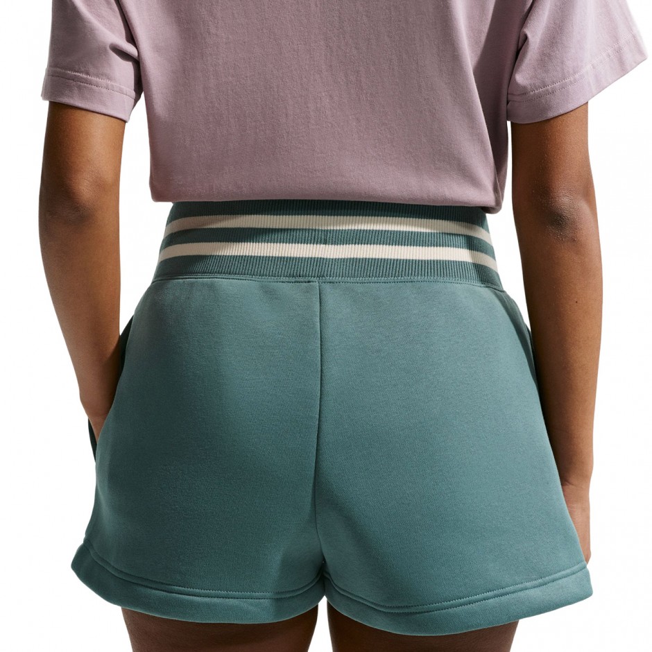 Women's Shorts Petrol - Nike Sportswear Phoenix Fleece