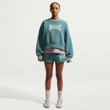 Women's Shorts Petrol - Nike Sportswear Phoenix Fleece Image 3