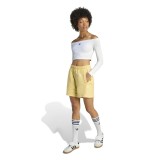 Γυναικεία Βερμούδα Κίτρινη - adidas Originals Essentials French Terry Εικόνα 4