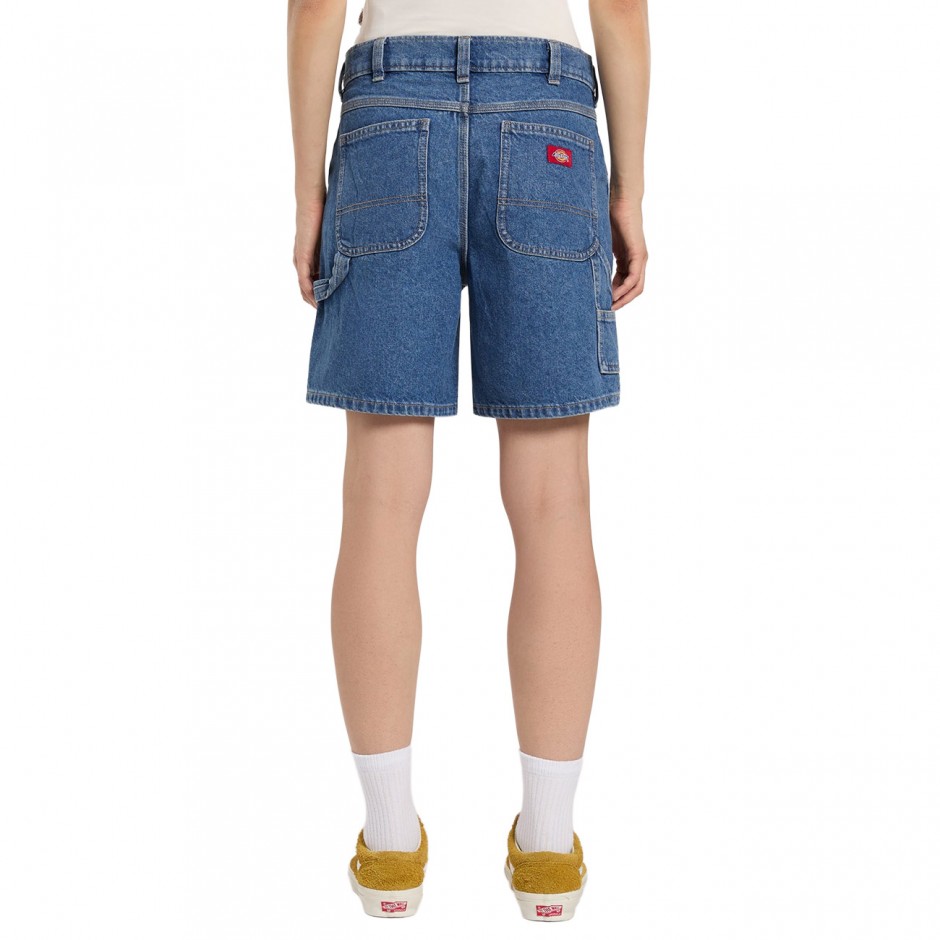 Women's Denim Shorts Blue - Dickies 993 7-Inch Carpenter