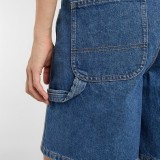 Women's Denim Shorts Blue - Dickies 993 7-Inch Carpenter Image 3