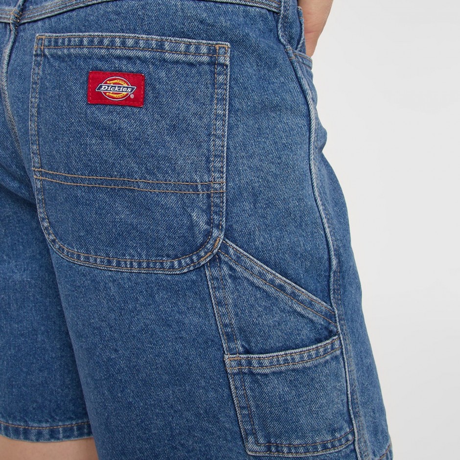 Women's Denim Shorts Blue - Dickies 993 7-Inch Carpenter