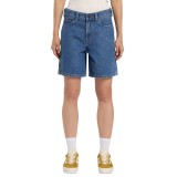 Women's Denim Shorts Blue - Dickies 993 7-Inch Carpenter Image 