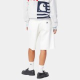 Carhartt WIP W' Brandon Λευκό - Γυναικεία Βερμούδα Εικόνα 0