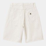 Carhartt WIP W' Brandon Λευκό - Γυναικεία Βερμούδα Εικόνα 4