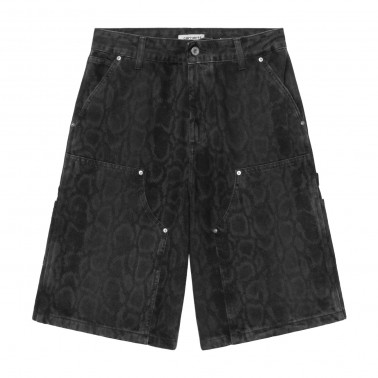 Women's Denim Shorts Coal - Carhartt WIP W’ Snake Nixon