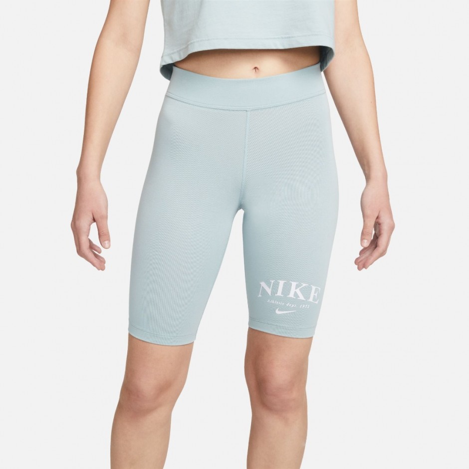 NIKE SPORTSWEAR WOMEN'S MID-RISE BIKE SHORTS DV0342-366 Σιελ