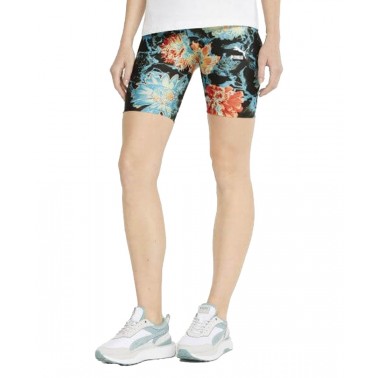 PUMA HF HIGH WAIST AOP 7 TIGHT SHORTS 534168-01 Πολύχρωμο