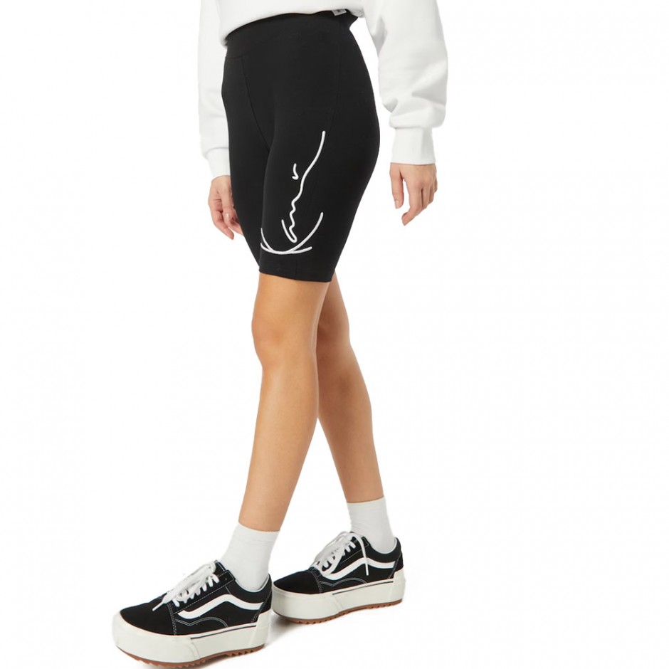 KARL KANI SIGNATURE ESSENTIAL CYCLING SHORTS KW-PS021-001-01-BLACK Black