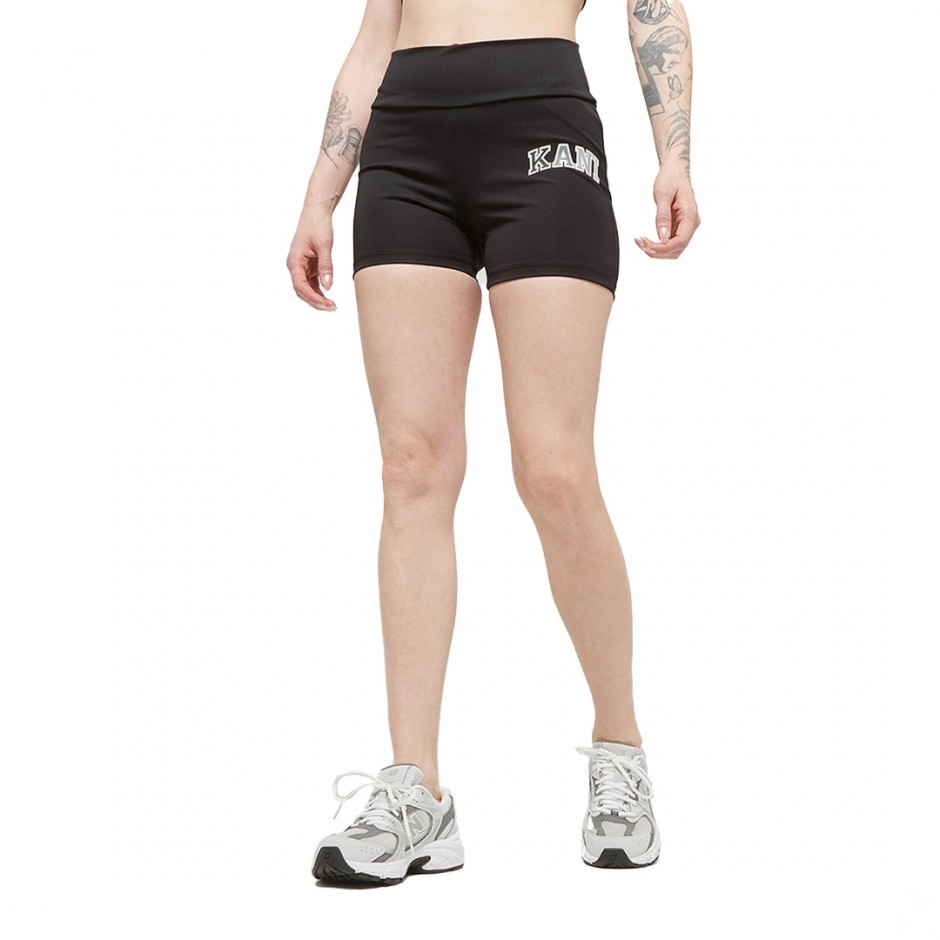 KARL KANI SMALL SERIF CYCLING SHORTS KW242-031-3-BLACK Black