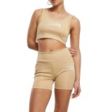 KARL KANI SMALL SERIF CYCLING SHORTS KW242-031-1-SAND Beige Image 