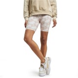 KARL KANI SMALL SIGNATURE OLD ENGLISH BIKER SHORTS Μπεζ  Εικόνα 