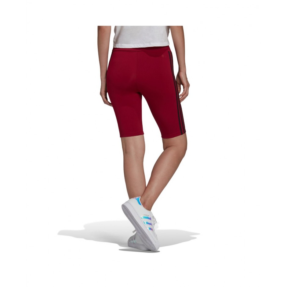 adidas Originals ADICOLOR CLASSICS PRIMEBLUE HIGH-WAISTED SHORT TIGHTS HE0406 Μπορντό
