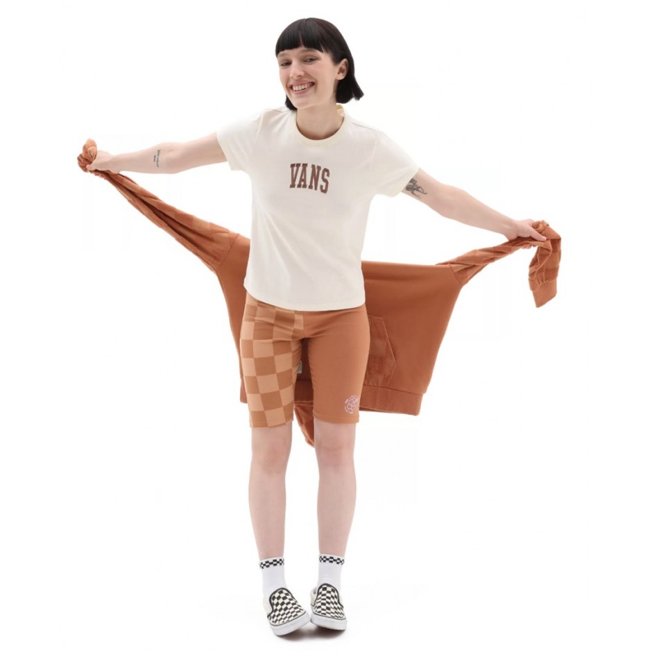 Γυναικείο Κολάν VANS EM ON HOLIDAY LEGGING SHORT Καφέ VN0A7YKOYLY-YLY 
