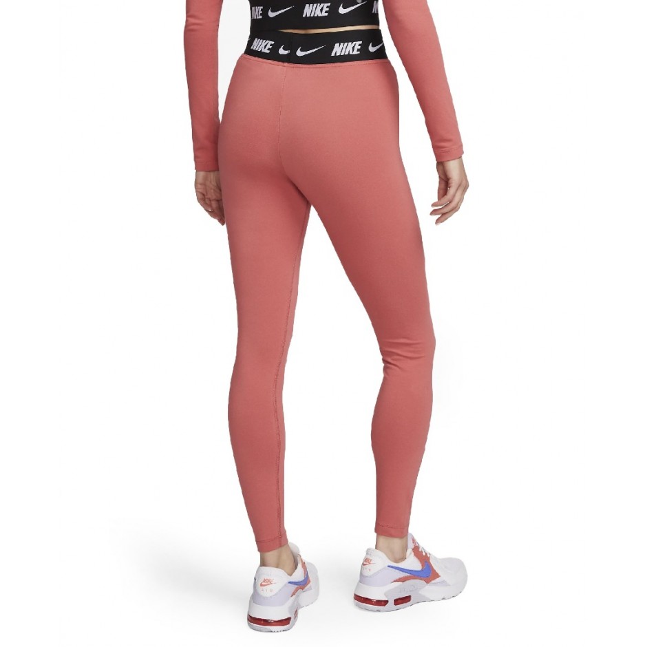 Γυναικείο Κολάν NIKE W NSW CLUB HW LGGNG Μπορντό