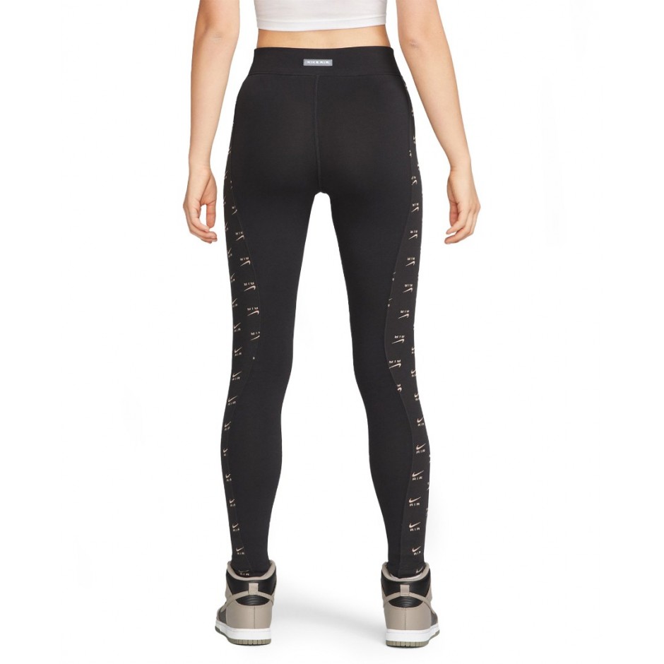NIKE AIR HIGH WAISTED LEGGINGS Μαύρο 