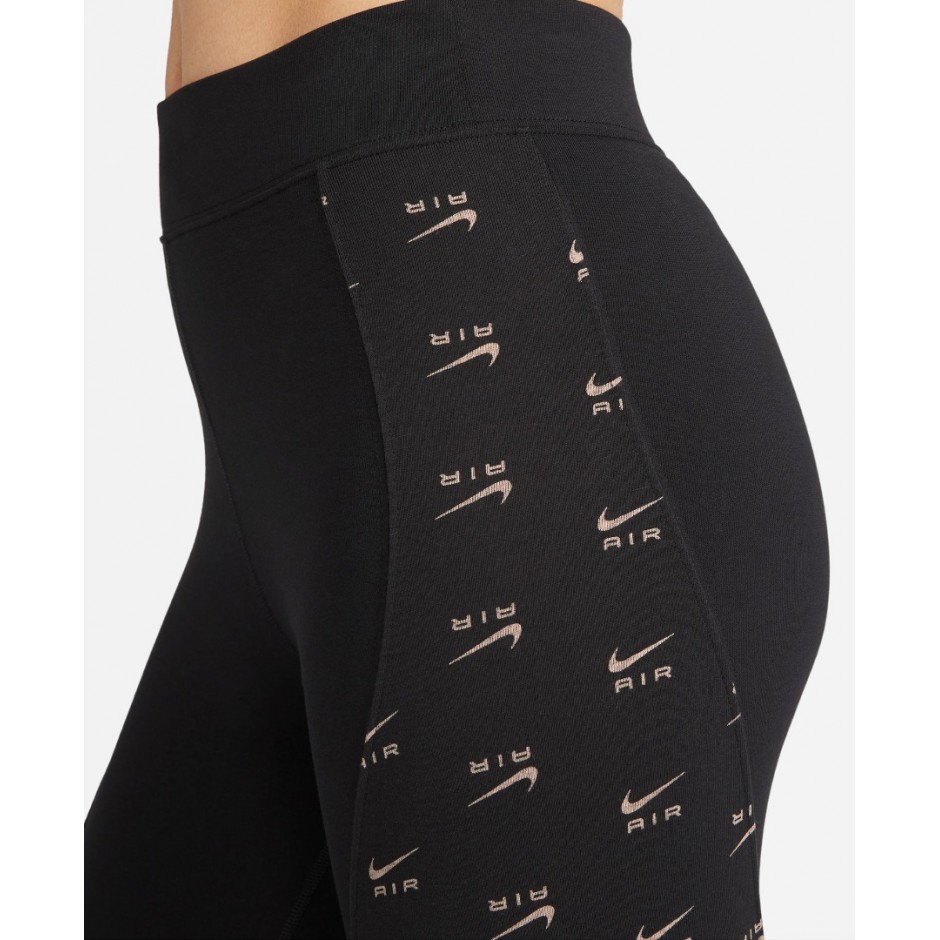 NIKE AIR HIGH WAISTED LEGGINGS Μαύρο 