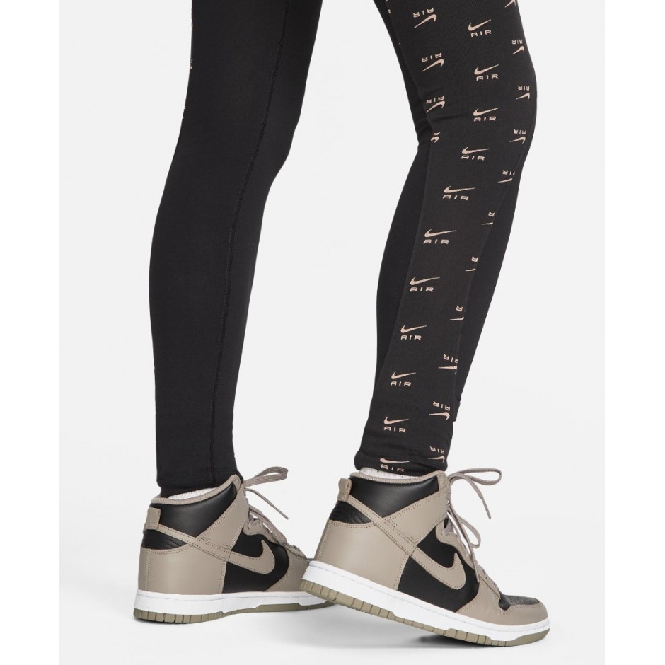 NIKE AIR HIGH WAISTED LEGGINGS Μαύρο 