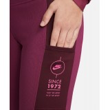NIKE W NSW TIGHT RIB SU Μπορντό Εικόνα 2